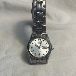 Citizen Woman’s Stainless Steel Watch with Silver Dial